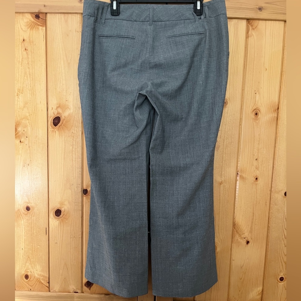 Express Chambray Linen Blend Blue-Gray Wide Leg Trousers Sz 12S - Picture 2 of 11